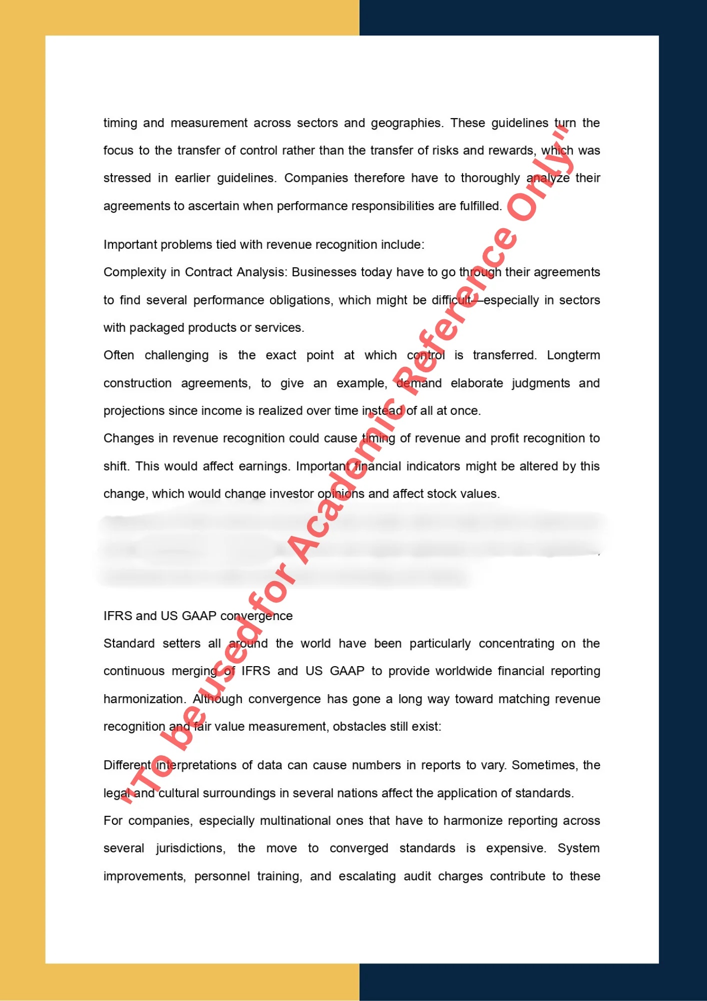 Assignment Sample Of Subject ACCT 101-Financial Accounting 2